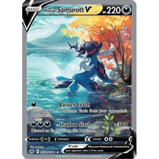 Hisuian Samurott V GG51/70 - Crown Zenith Galarian Gallery Holofoil