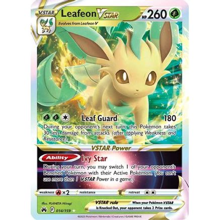 Leafeon VSTAR 14/159 - Crown Zenith Holofoil