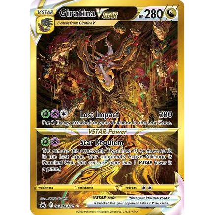 Giratina VSTAR (Secret) GG69/70 - Crown Zenith Galarian Gallery Holofoil