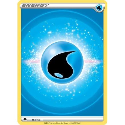 Water Energy (Texture Full Art) 154/159 - Crown Zenith Holofoil
