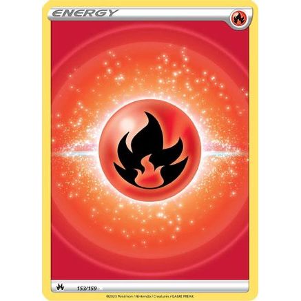 Fire Energy (Texture Full Art) 153/159 - Crown Zenith Holofoil
