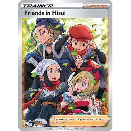Friends in Hisui (Full Art) 148/159 - Crown Zenith Holofoil