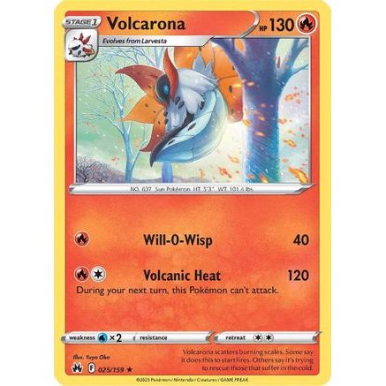 Volcarona 25/159 - Crown Zenith Reverse Holofoil