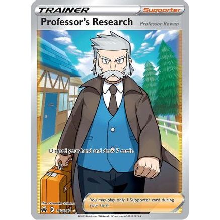 Professor's Research (Full Art) 150/159 - Crown Zenith Holofoil