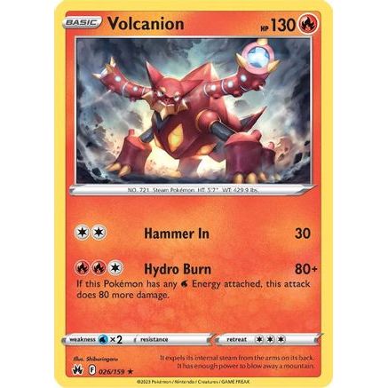 Volcanion 26/159 - Crown Zenith Holofoil