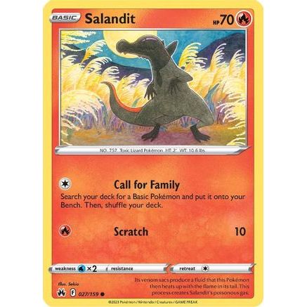 Salandit 27/159 - Crown Zenith Reverse Holofoil