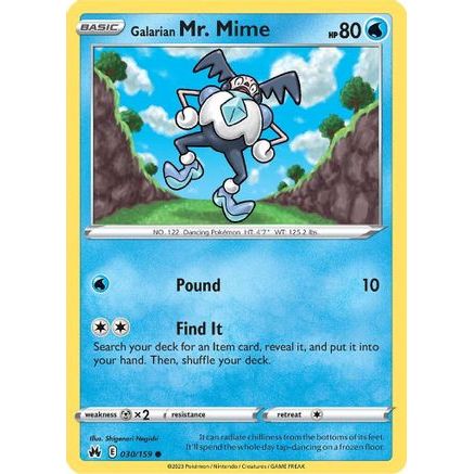 Galarian Mr. Mime 30/159 - Crown Zenith Reverse Holofoil