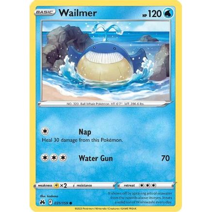 Wailmer 31/159 - Crown Zenith Reverse Holofoil