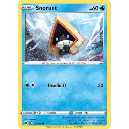Snorunt 34/159 - Crown Zenith Reverse Holofoil