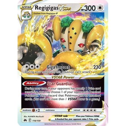Regigigas VSTAR 114/159 - Crown Zenith Holofoil