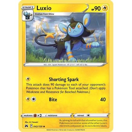 Luxio (42) 42/159 - Crown Zenith Reverse Holofoil