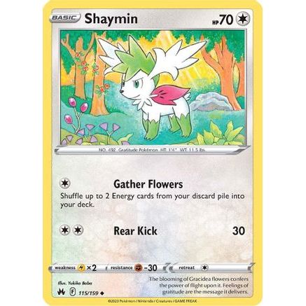 Shaymin 115/159 - Crown Zenith Reverse Holofoil