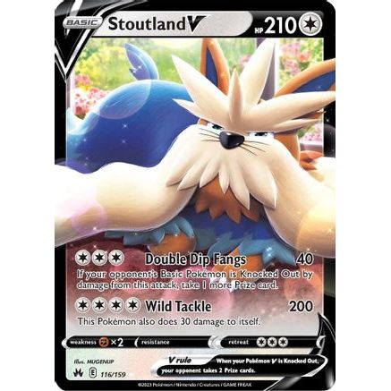 Stoutland V 116/159 - Crown Zenith Holofoil