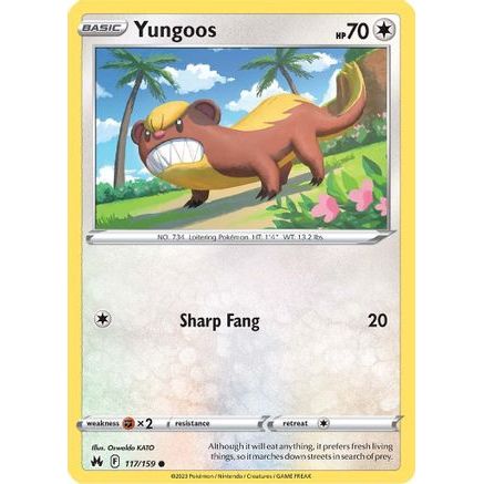 Yungoos 117/159 - Crown Zenith