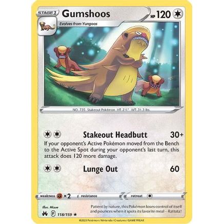 Gumshoos 118/159 - Crown Zenith