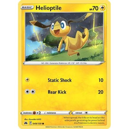 Helioptile 49/159 - Crown Zenith Reverse Holofoil