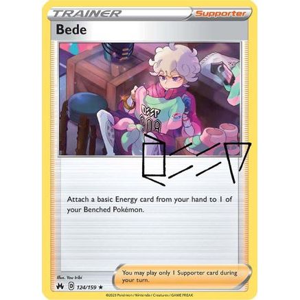 Bede 124/159 - Crown Zenith Reverse Holofoil