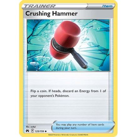 Crushing Hammer 125/159 - Crown Zenith Reverse Holofoil