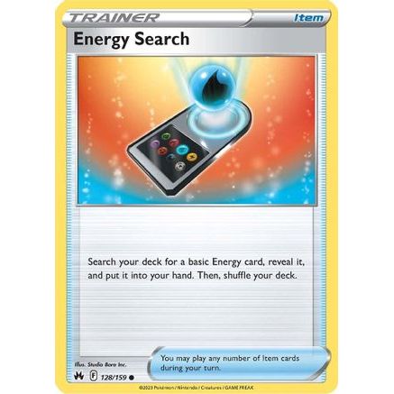 Energy Search 128/159 - Crown Zenith Reverse Holofoil