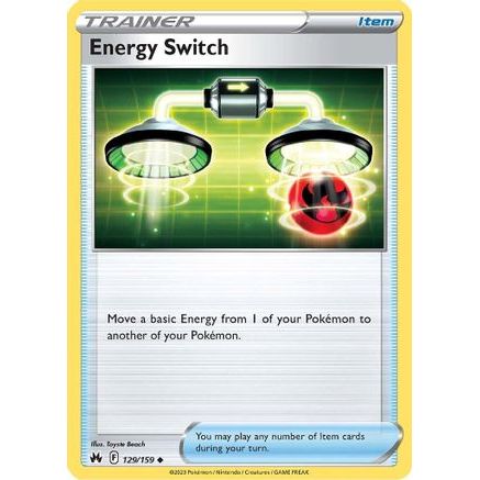 Energy Switch 129/159 - Crown Zenith Reverse Holofoil