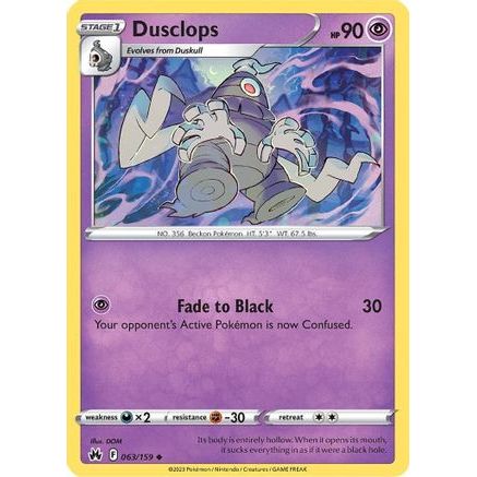 Dusclops 63/159 - Crown Zenith Reverse Holofoil