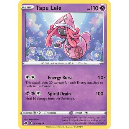 Tapu Lele 64/159 - Crown Zenith Holofoil