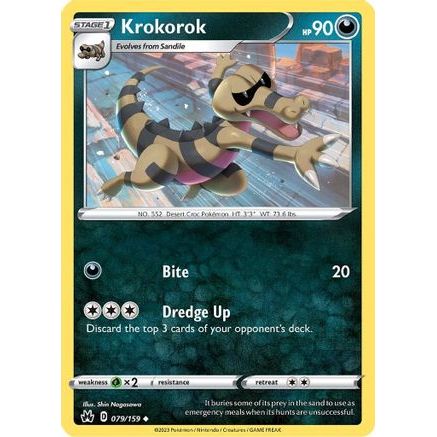 Krokorok 79/159 - Crown Zenith Reverse Holofoil