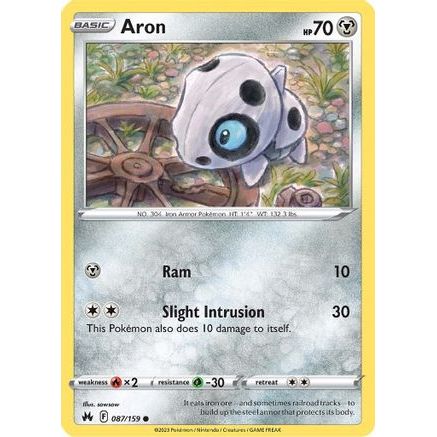 Aron 87/159 - Crown Zenith Reverse Holofoil