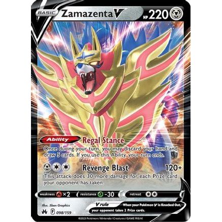 Zamazenta V 98/159 - Crown Zenith Holofoil