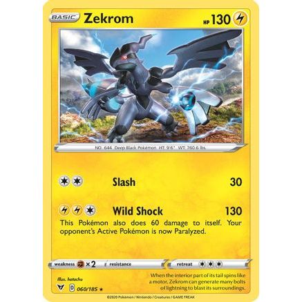 Zekrom - 060/185 (Cosmos Holo) 60 - Miscellaneous Cards & Products Holofoil