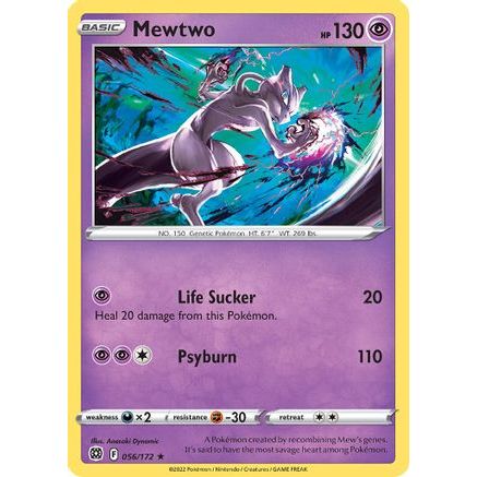 Mewtwo - 056/172 (Cosmos Holo) 56 - Miscellaneous Cards & Products Holofoil
