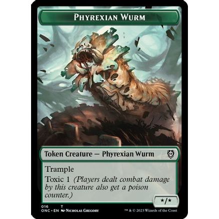 Phyrexian Wurm // Phyrexian Insect Double-sided Token (ONC-) - Commander: Phyrexia: All Will Be One
