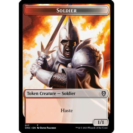Soldier (017) // Eldrazi Double-sided Token (ONC-) - Commander: Phyrexia: All Will Be One