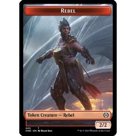 Rebel // Goblin Double-sided Token (ONC-) - Commander: Phyrexia: All Will Be One