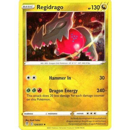 Regidrago - 124/203 (Cosmos Holo) 124 - Miscellaneous Cards & Products Holofoil