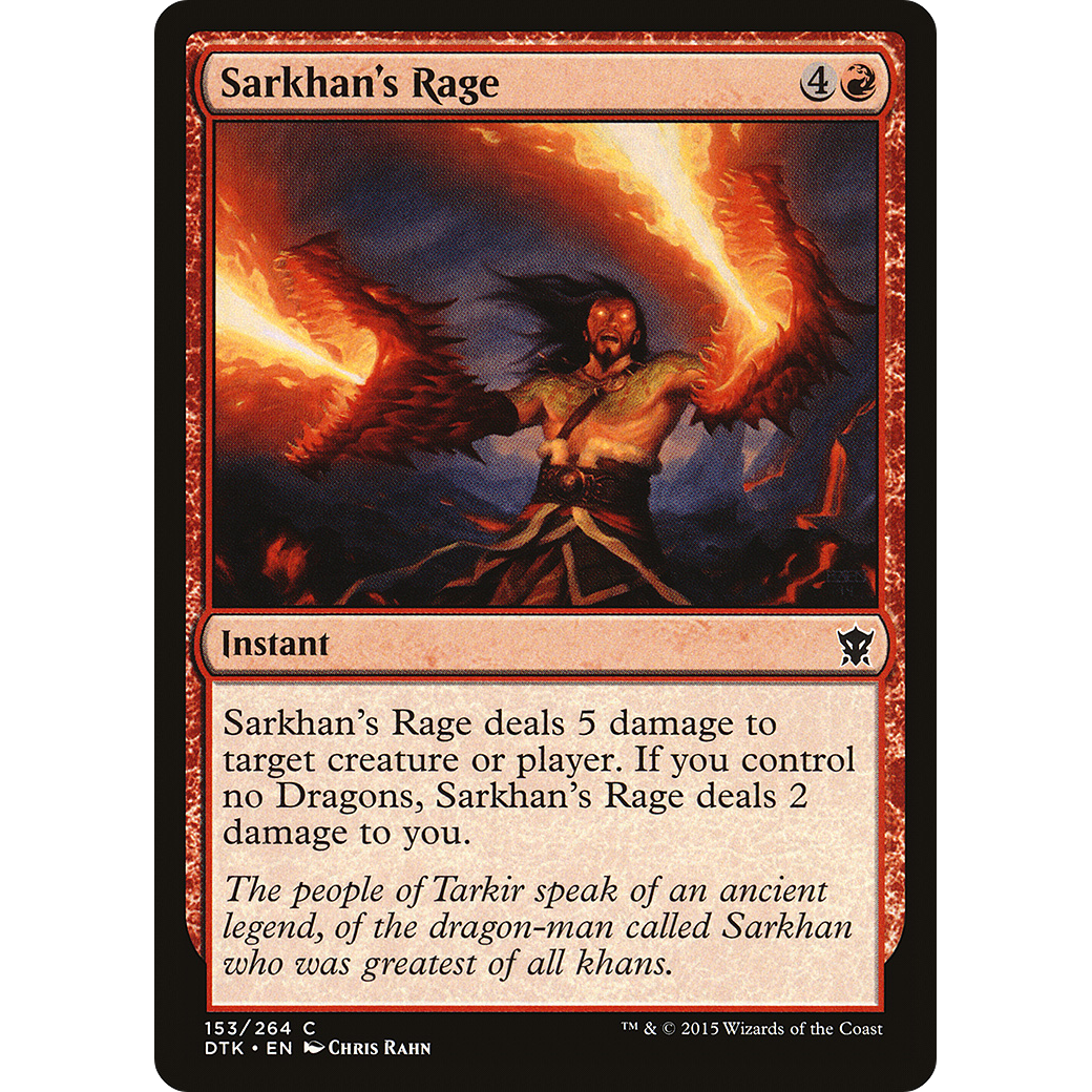Sarkhan's Rage (DTK-153) - Dragons of Tarkir Foil