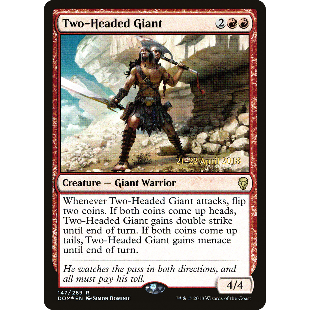 Two-Headed Giant (PRE-147) - Dominaria Promos Foil