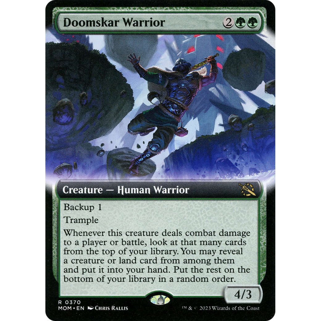 Doomskar Warrior (MOM-370) - March of the Machine: (Extended Art)