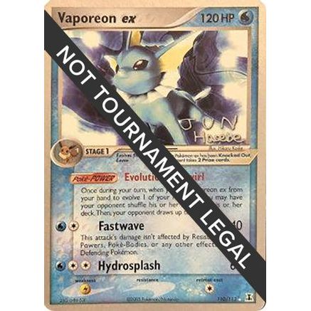 Vaporeon ex - 2007 (Jun Hasebe) 110 - World Championship Decks
