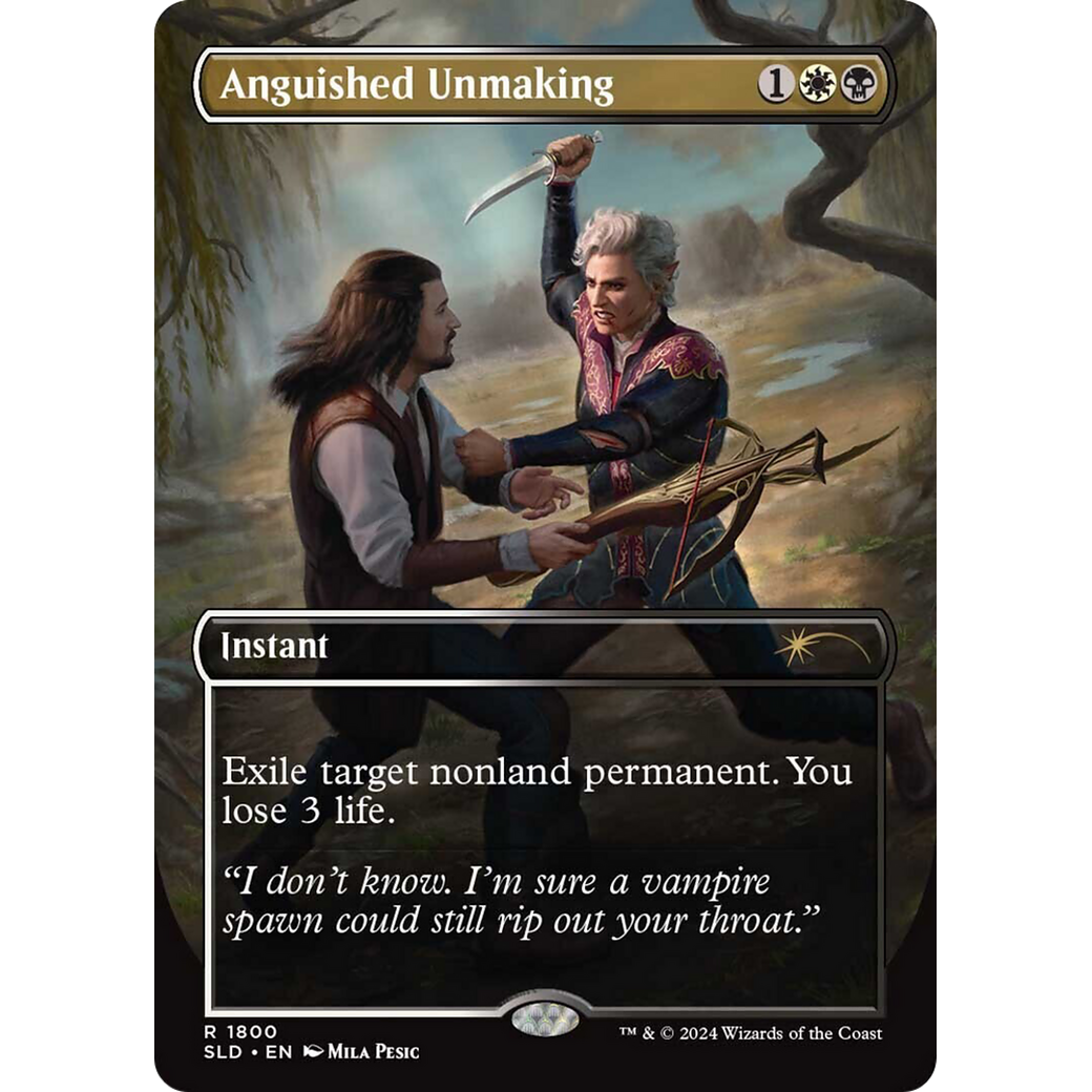 Anguished Unmaking (1800) (SLD-1800) - Secret Lair Drop (Borderless)