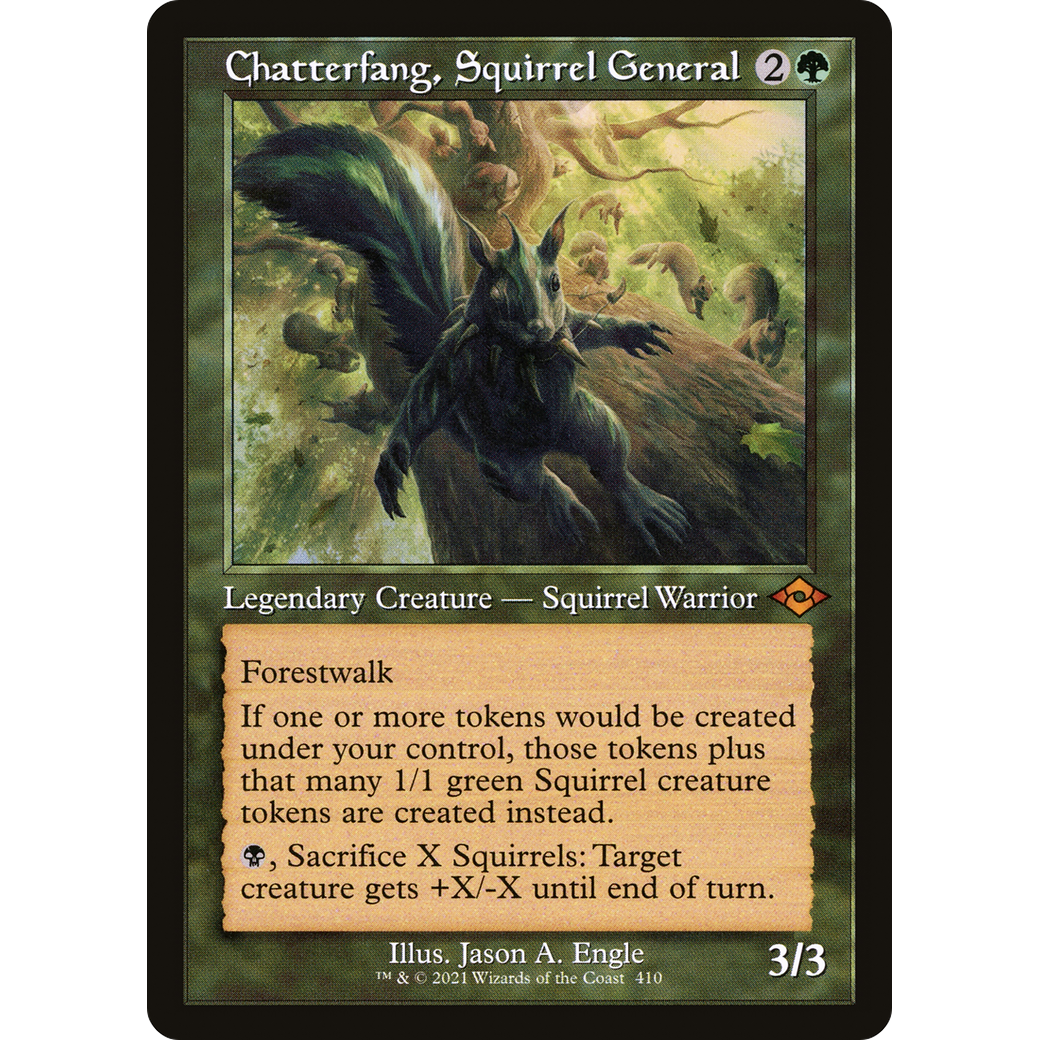 Chatterfang, Squirrel General (Retro Frame) (MH2-410) - Modern Horizons 2 Foil