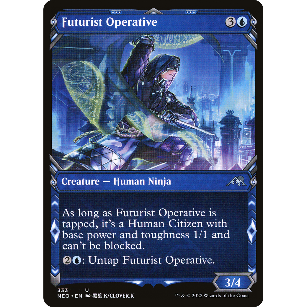 Futurist Operative (NEO-333) - Kamigawa: Neon Dynasty: (Showcase)