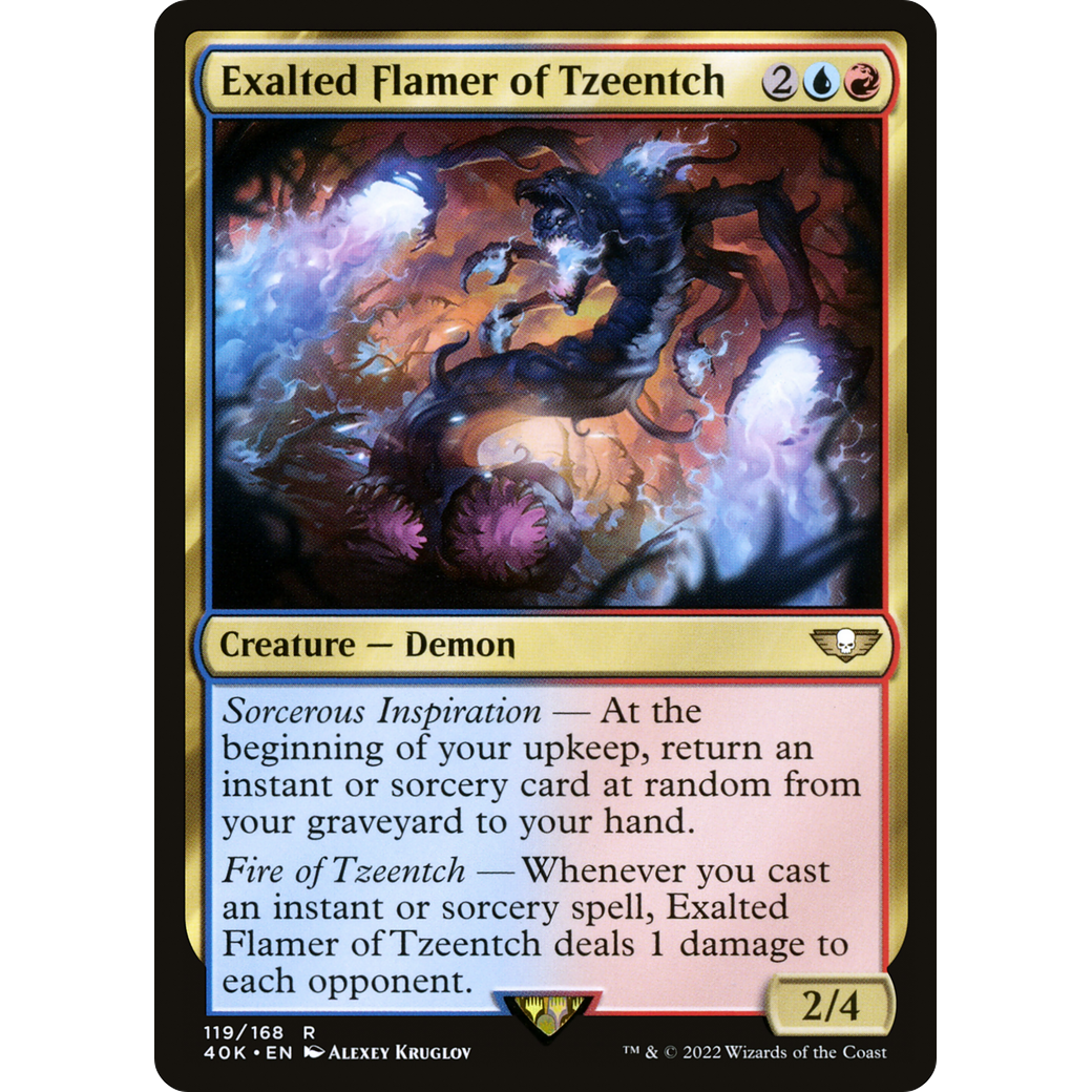 Exalted Flamer of Tzeentch (40K-119) - Warhammer 40,000 Commander