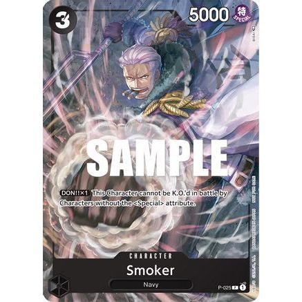 Smoker (Pre-Release) (P-025) - One Piece Promotion Cards