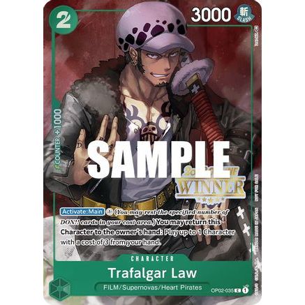 Trafalgar Law (Online Regional 2023) [Winner] (OP02-035) - One Piece Promotion Cards