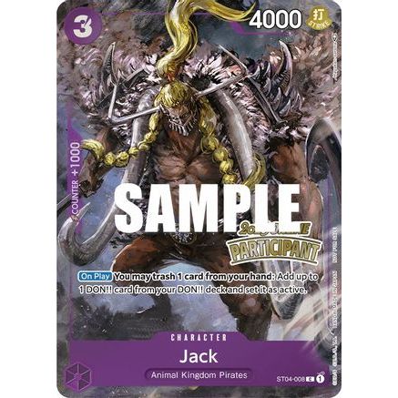 Jack (Online Regional 2023) [Participant] (ST04-008) - One Piece Promotion Cards Foil