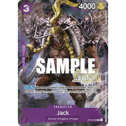 Jack (Online Regional 2023) [Winner] (ST04-008) - One Piece Promotion Cards
