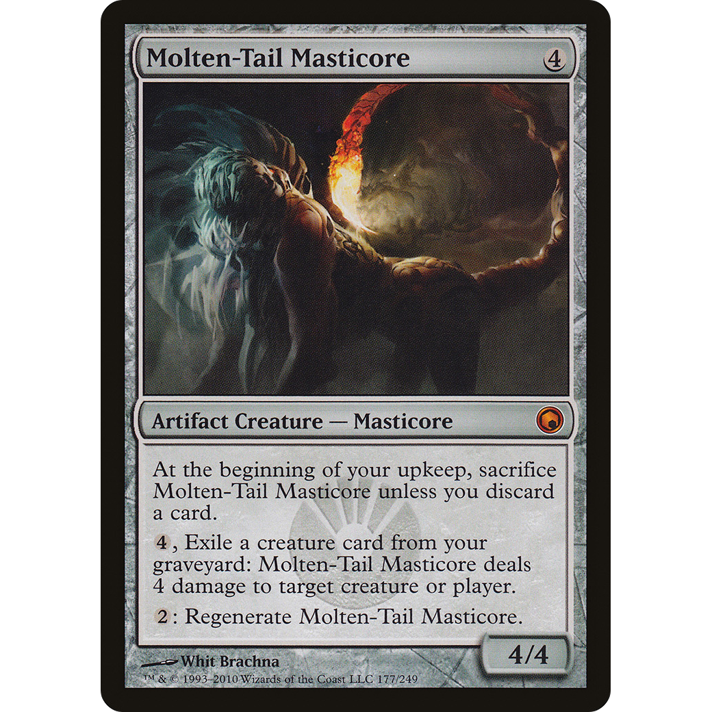 Molten-Tail Masticore (SOM-177) - Scars of Mirrodin Foil