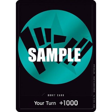 DON!! Card (Teal) - One Piece Promotion Cards Foil