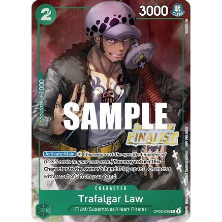 Trafalgar Law (Offline Regional 2023) [Finalist] (OP02-035) - One Piece Promotion Cards Foil